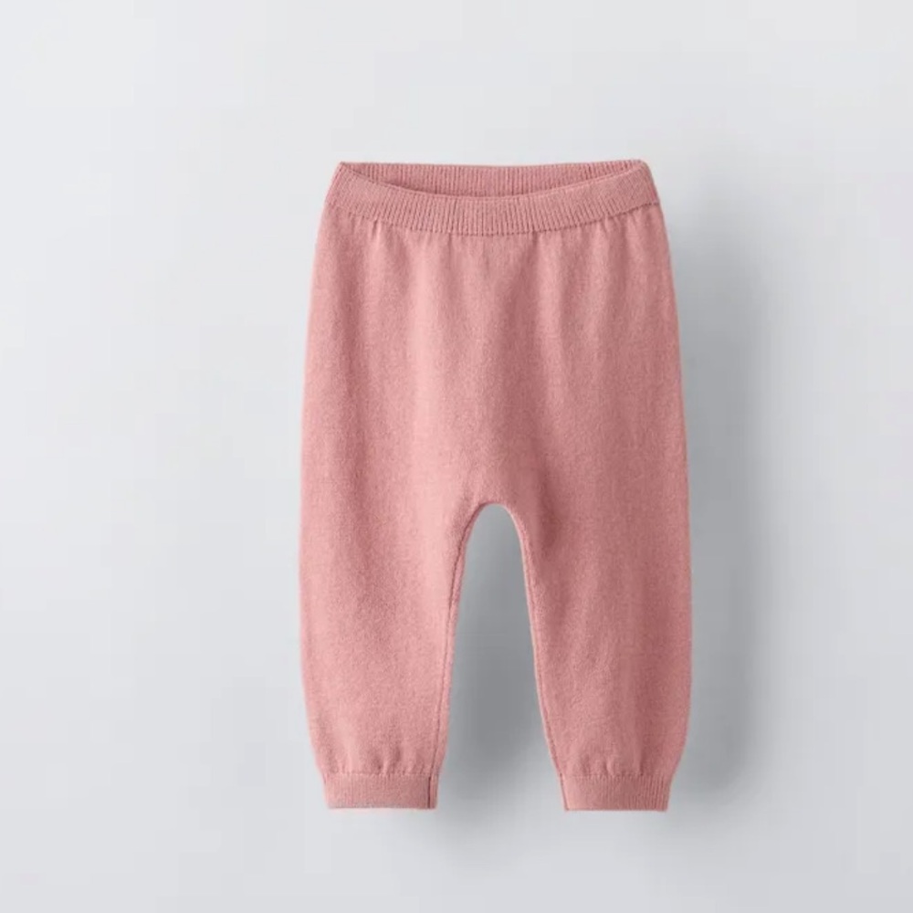 Zara Baby WOOL BLEND KNIT PANTS